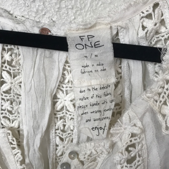 Free People Boho Sheer Blouse - Picture 3 of 6